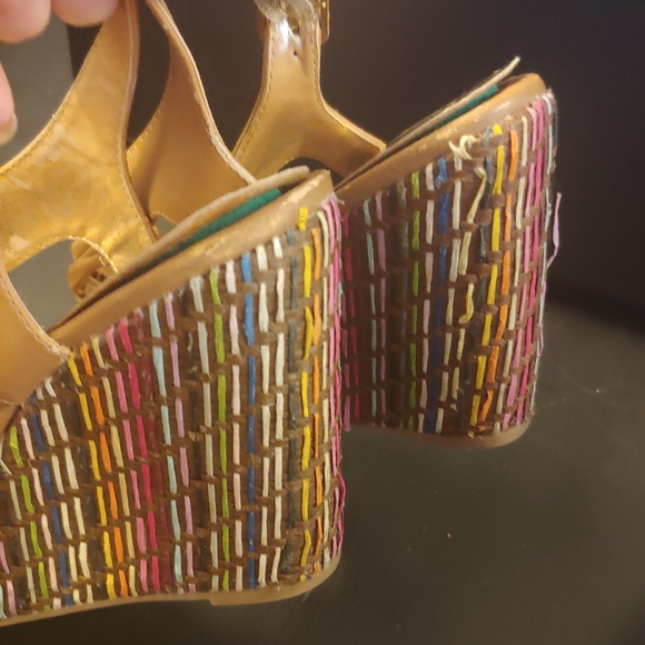 Women's Cato Tan Wedges, 8 - Picture 9 of 12